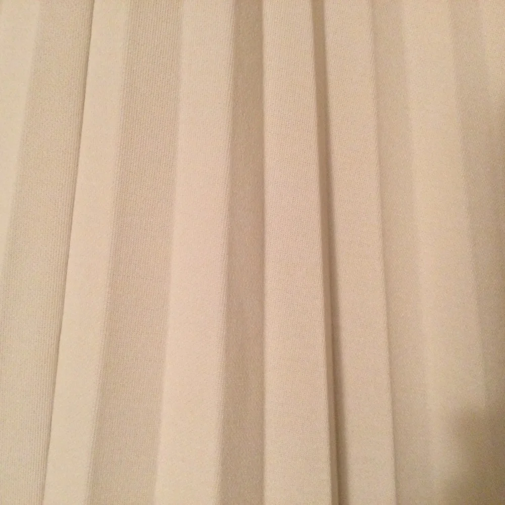 Vintage 70s - 80s Graff Cream Color Californiawear Pleated Skirt - Picture 3 of 10